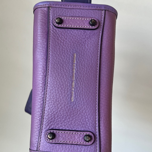 Coach 1941 mini Rogue 17 in Iris / purse color block with charms all included. - Picture 7 of 9